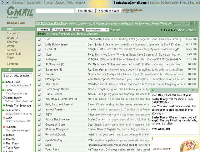 Santa's Gmail